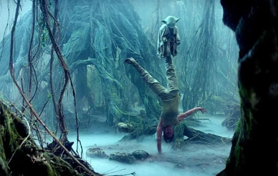 ورزش و استار وارز: روی دست ایستادن اسکای‌واکر