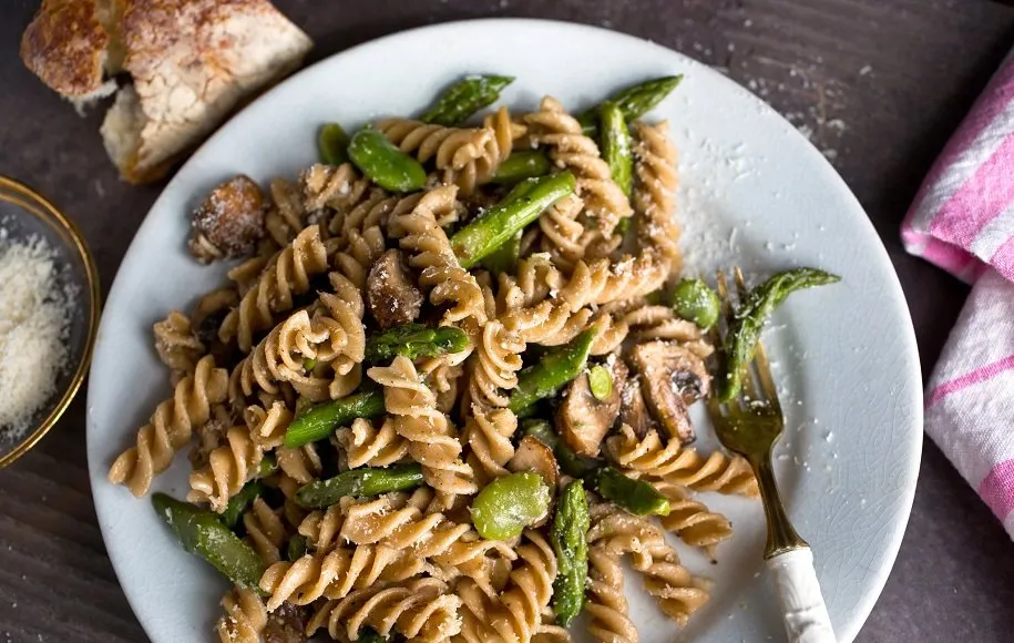 اسپاگتی سبوسدار - ابرغذاهای بهاری