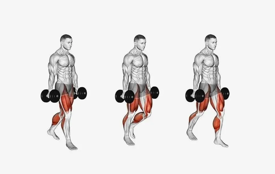 راه رفتن کشاورز با دمبل