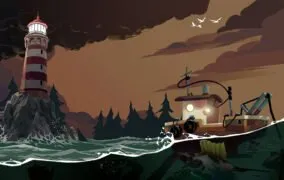 تصویری از بازی ماهی‌گیری Dredge