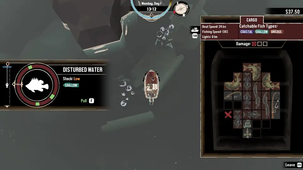 تصویری از گیم‌پلی بازی Dredge