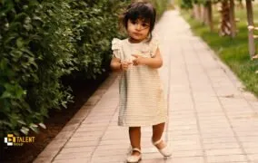 بررسی ست پیراهن و شورت نوزادی آدمک مدل لمه کد 12660