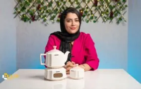 بررسی قوری و وارمر قوری مدل 945 به همراه قندان