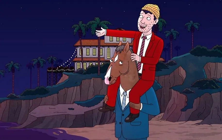 تاد و بوجک هورسمن در ساحل