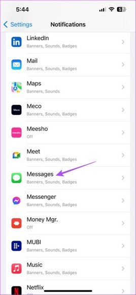 مخفی کردن پیام در iPhone