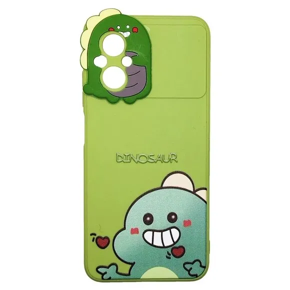 کاور طرح عروسکی مدل Dino مناسب شیائومی پوکو M5 4G / پوکو M4 5G به همراه پاپ سوکت