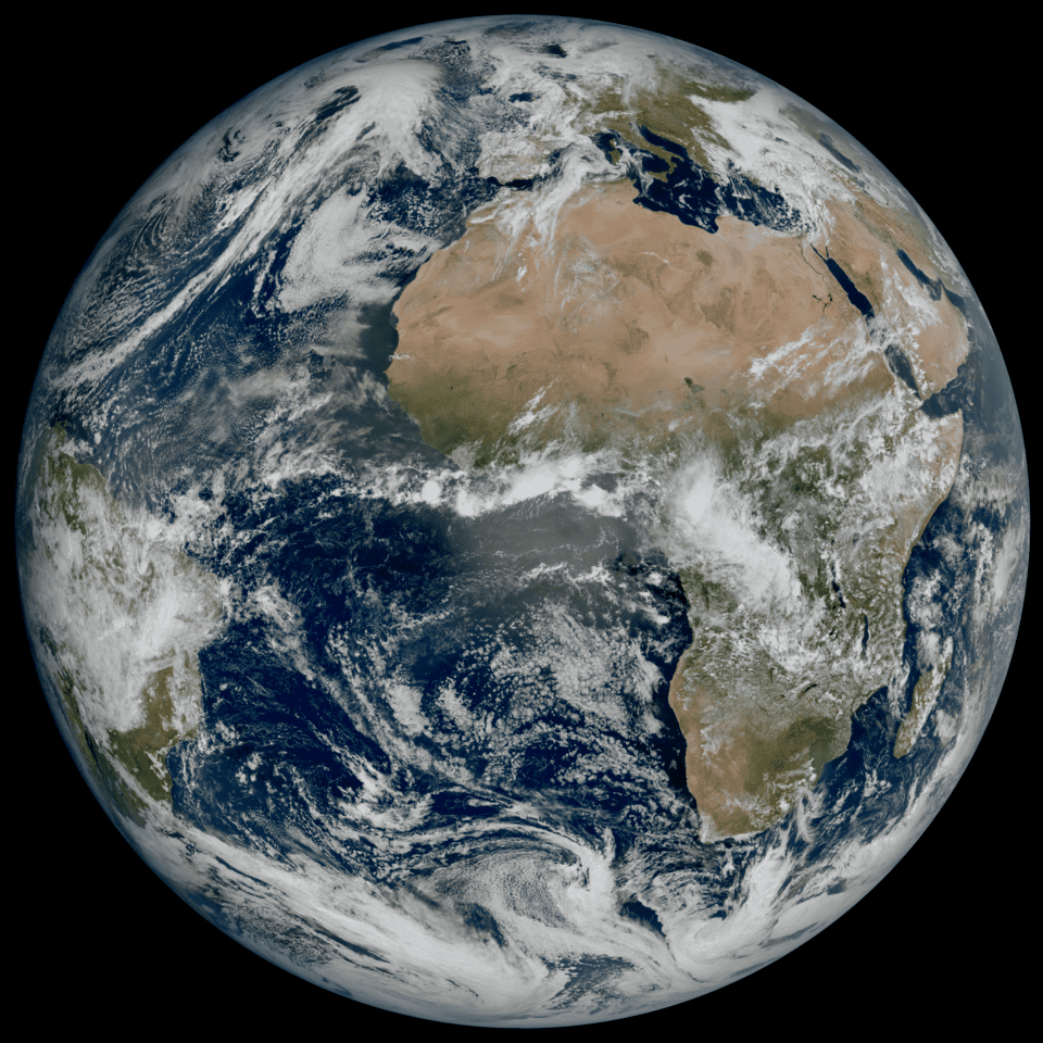عکس ماهواره هواشناسی اروپا از زمین
