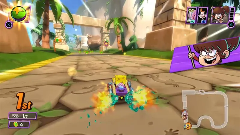 بازی باب اسفنجی Nick Kart Racers