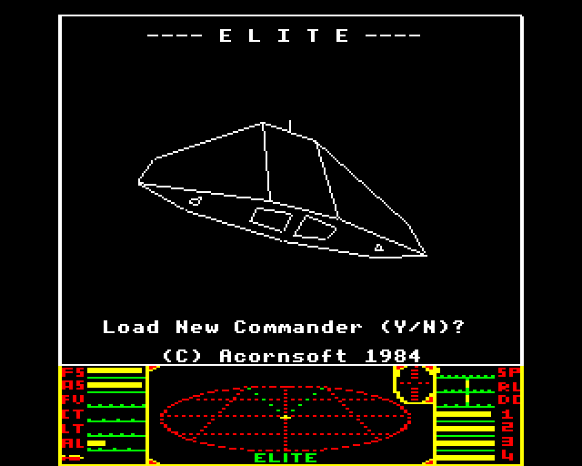 نسخه اول بازی elite