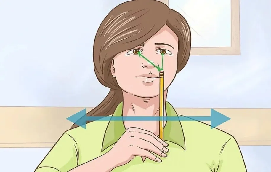 تمرین چشمی با مداد