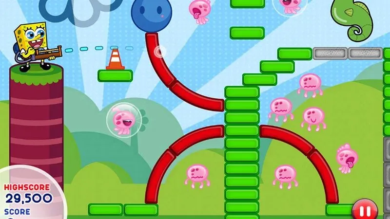 بازی باب اسفنجی موبایل Super Bouncy Fun Time