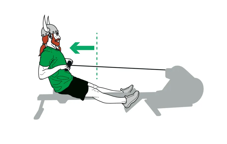 تمرین با دستگاه قایقی (بدون استفاده از پاها)