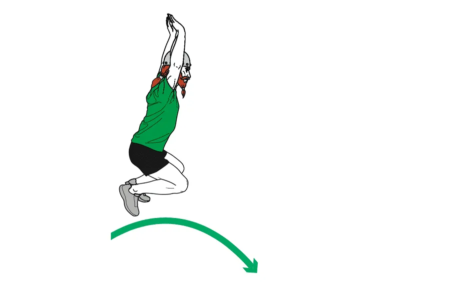 برنامه‌ی تمرینی وایکینگ‌ها (3) پرش بلند رو به جلو – 20 متر