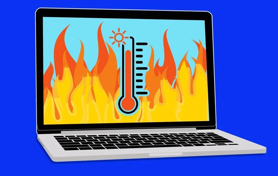 لپتاپ داغ