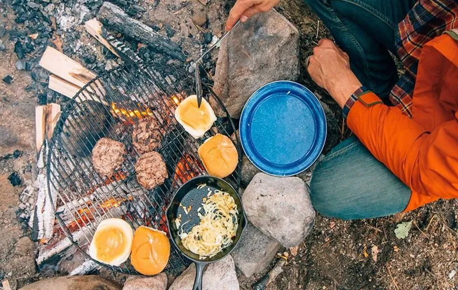 گریل توری آشپزی در طبیعت