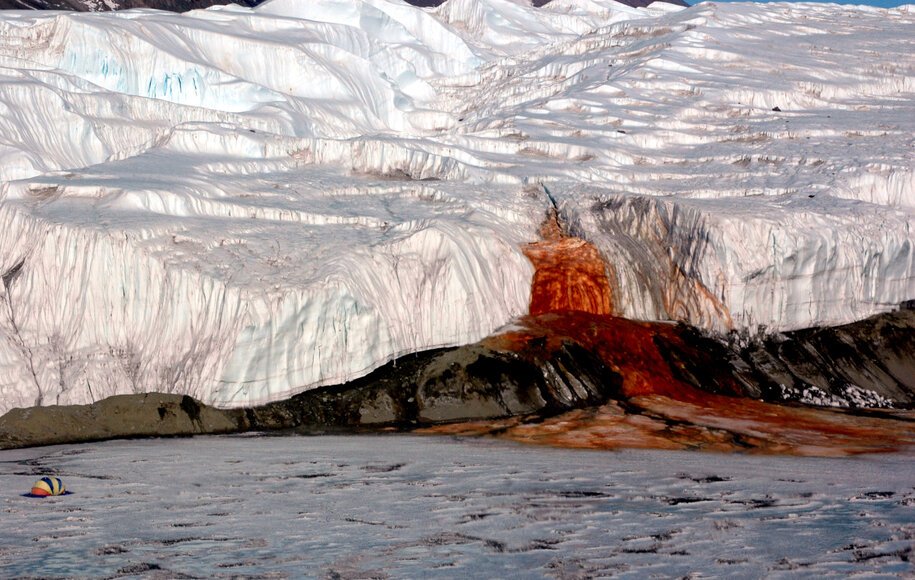 رودخانه‌ی خون در قطب جنوب