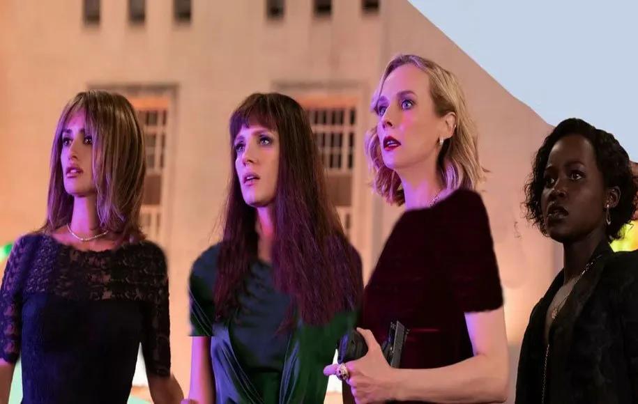 از راست، لوپیتا نیونگو، دایان کروگر، جسیکا جستین و پنه‌لوپه کروز در نمایی از فیلم جاسوسی 355