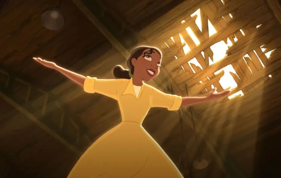 تیانا در انیمیشن شاهزاده‌خانم و قورباغه