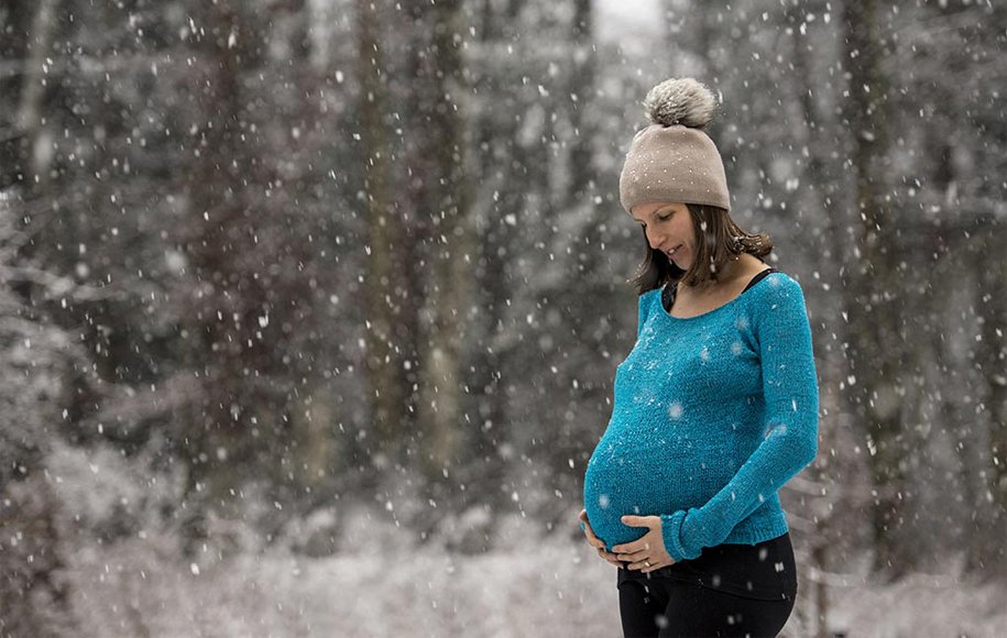 بهترین لباس بارداری زمستانه