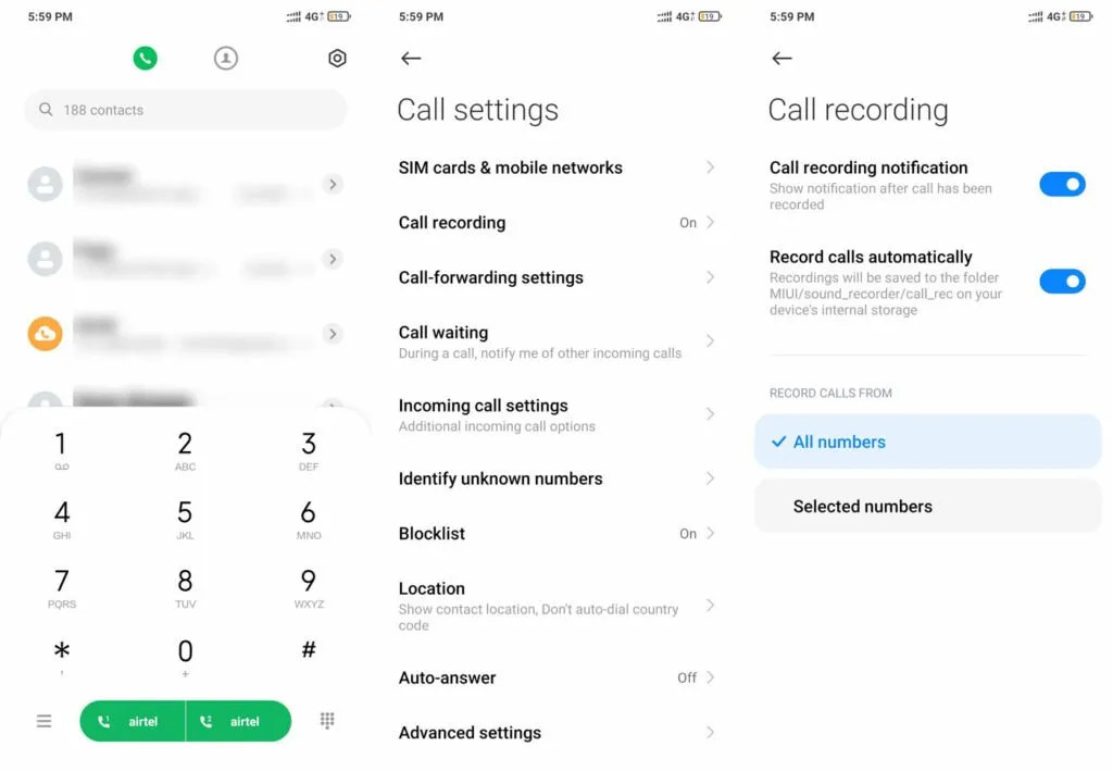 بهترین ضبط مکالمه برای شیائومی ردمی ۹