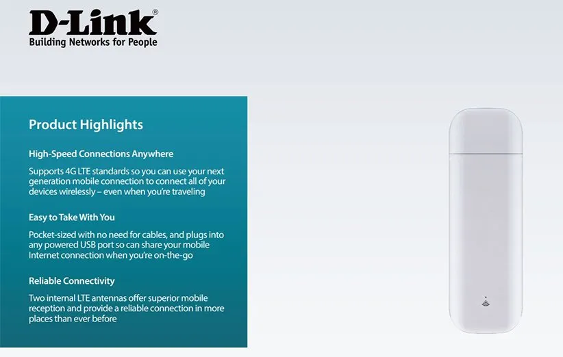 مودم 4G/LTE قابل حمل دی لینک