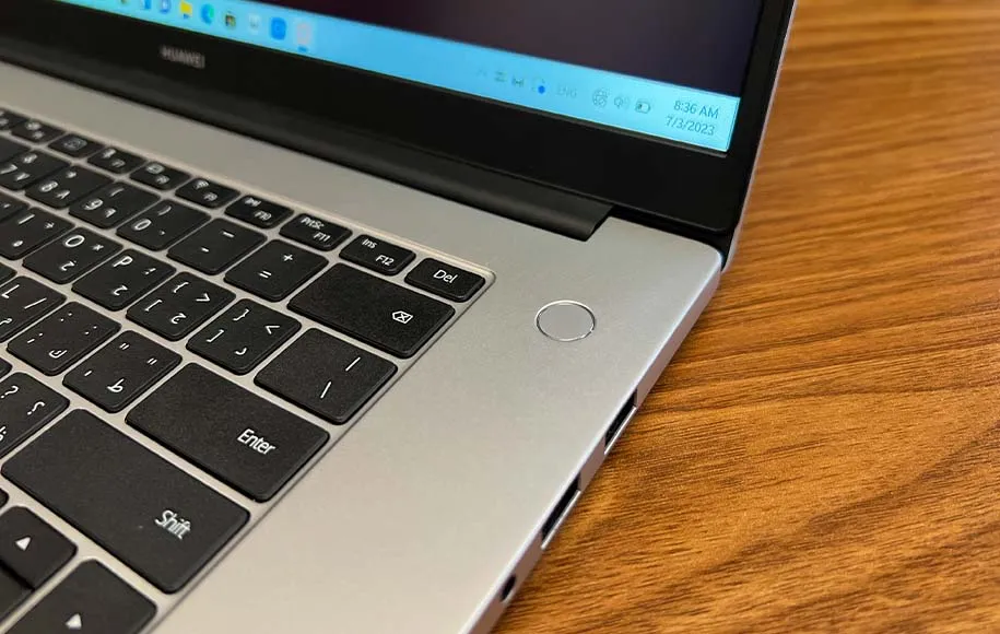 حسگر اثر انگشت میت بوک D15