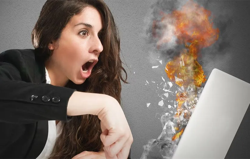 داغ شدن لپ تاپ