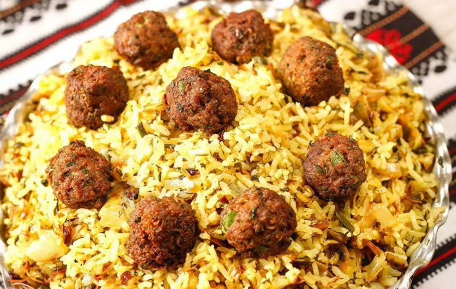 پلو مخلوط مشهدی