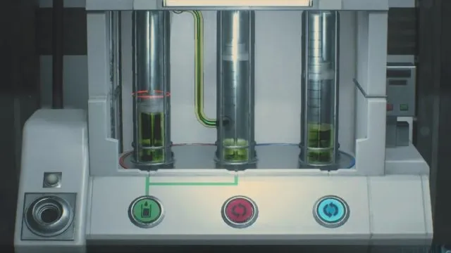 پازل آزمایشگاه رزیدنت اویل 2 ریمیک