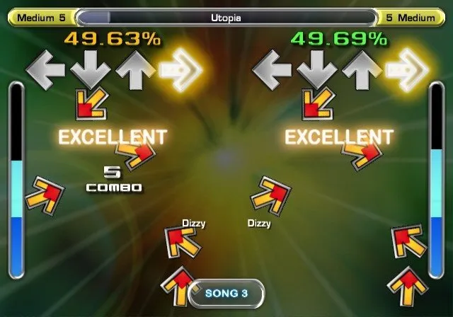 تصویری از بازی ریتمیک In the Groove که سخت ترین بازی های دنیا در مقابل آن کم میآورند.