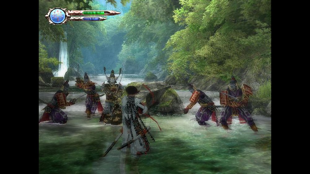 تصویری از بازی اکشن ماجراجویی و هک اند اسلش Genji چند نفر مشغول مبارزه با یک سامورایی هستند