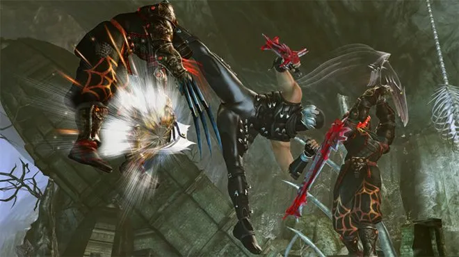 تصویری از بازی Ninja Gaiden 2 که یکی از سخت ترین بازی های دنیا در ژانر هک اند اسلش است.