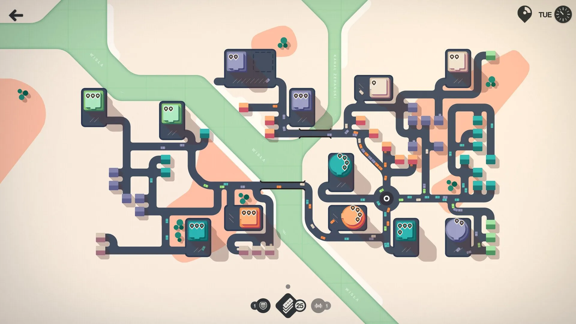 بهترین بازی های کم حجم کامپیوتر Mini Motorways