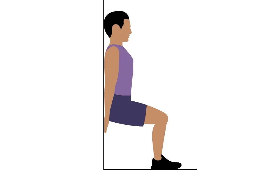 اسکات با تکیه به دیوار