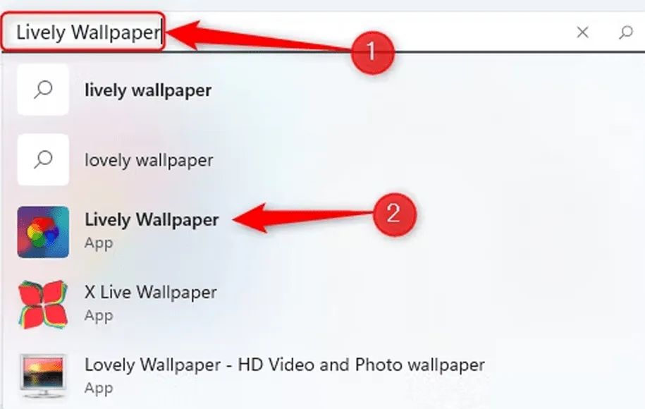 نصب Lively Wallpaper