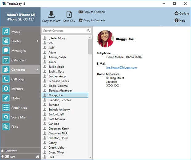 انتقال مخاطبین آیفون به آیفون