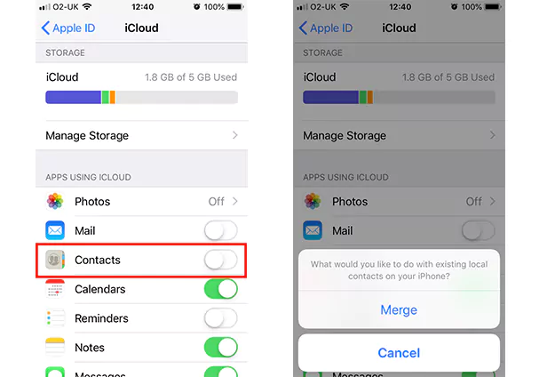 How To Transfer Contacts From iPhone To iPhone 5