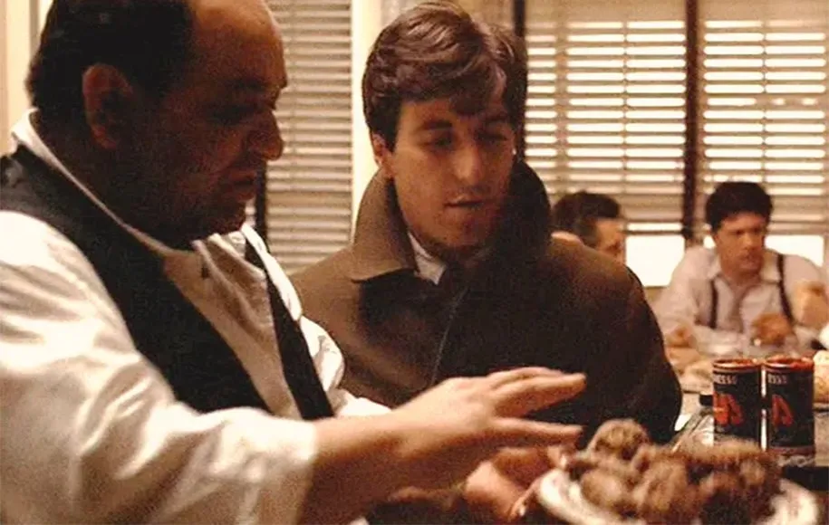 پدرخوانده، لحظه بهیادماندنی غذامحور در فیلمها