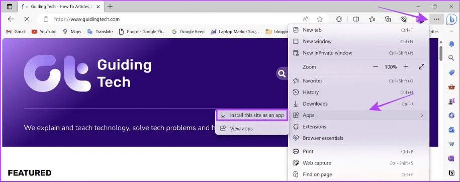  تبدیل سایت به برنامه ویندوز با کمک مایکروسافت اج