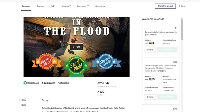 the flame flood kickstarter