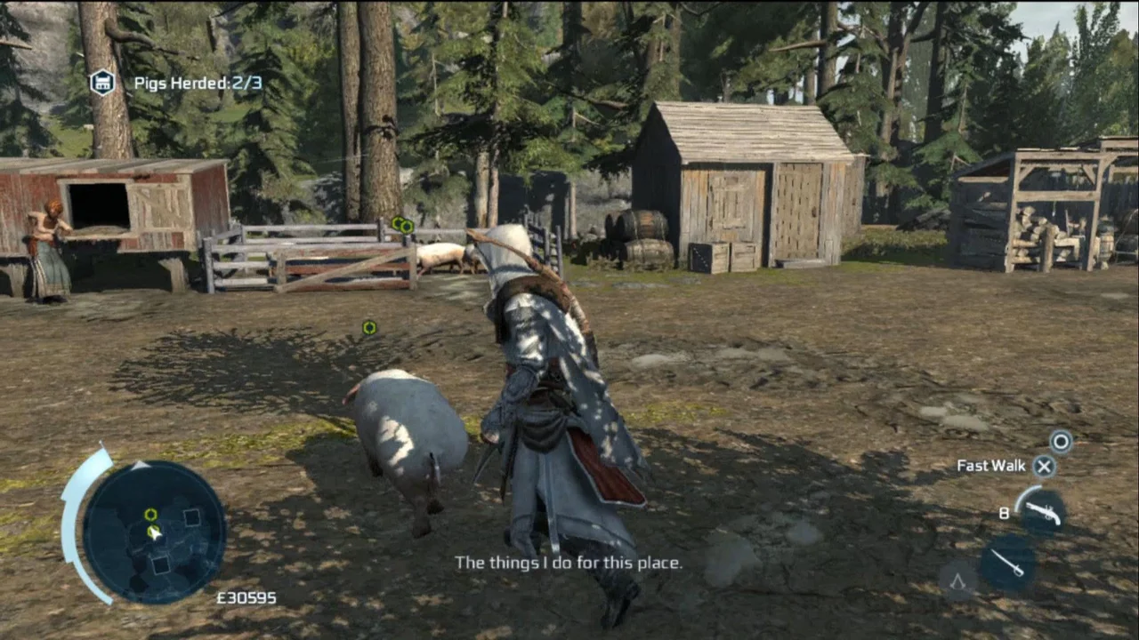 4. Assassins Creed 3.Screenshots.405 - هر چیزی که بازیکن به آن اهمیت ندهد، نقطه‌ضعف بازی به شمار می‌آید