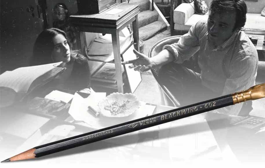استفان ساندهیم و مداد بلک‌وینگ 602، نوشت‌افزار فیلمنامه‌نویسان معروف
