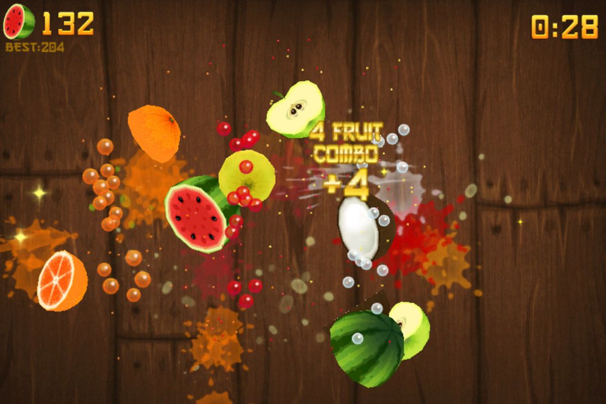 بازی رکوردی Fruit Ninja