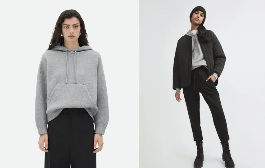 استایل هودی خاکستری با کت بامبر