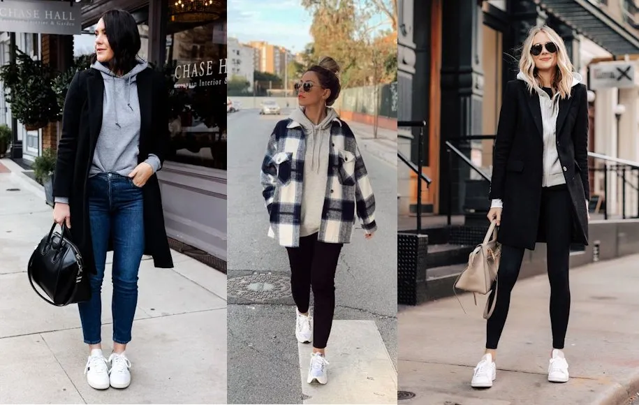 استایل هودی زنانه با کت