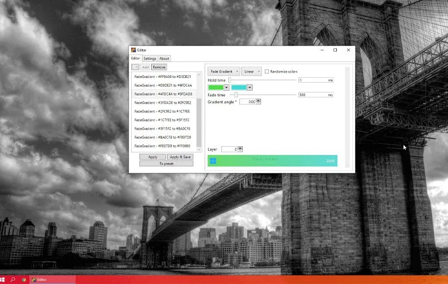 تغییر رنگ تسکبار ۷