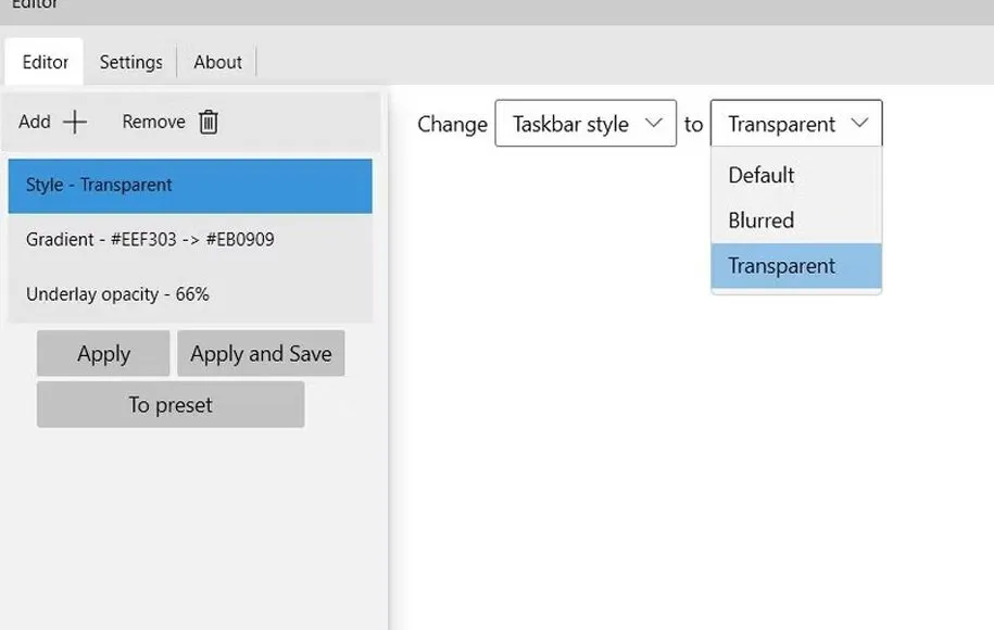تغییر رنگ تسکبار ۲
