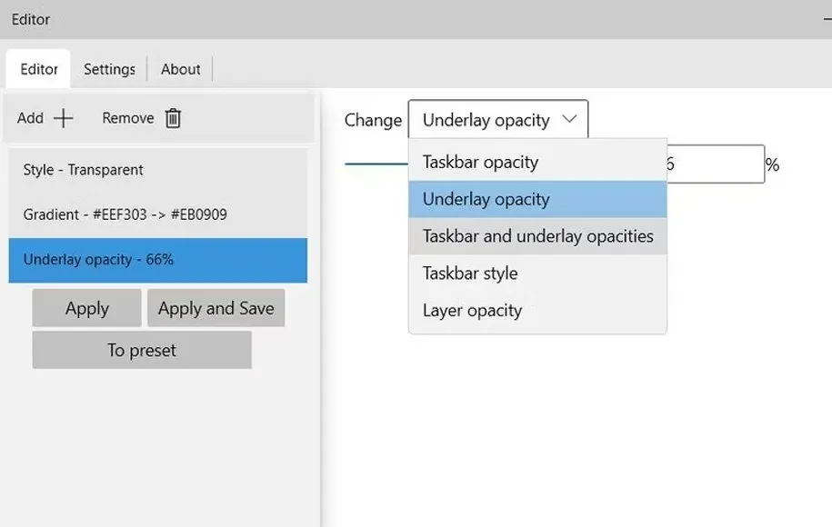 groovy effects taskbar4