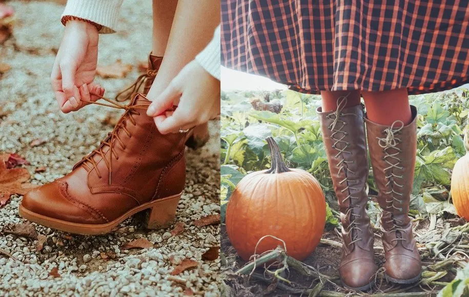 بوت‌ها و نیم بوت‌های بندی کلاسیک در استایل وینتیج
