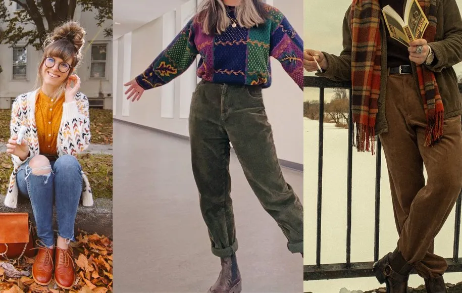 استایل وینتیج با بافت های کشی و گشاد و اور سایز